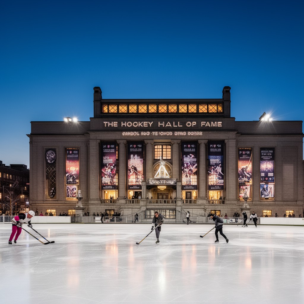 AI-generated illustration of Hockey Hall of Fame