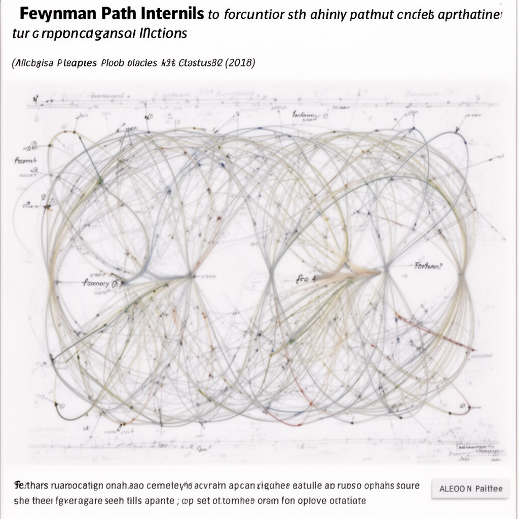 AI-generated illustration of Feynman path integral