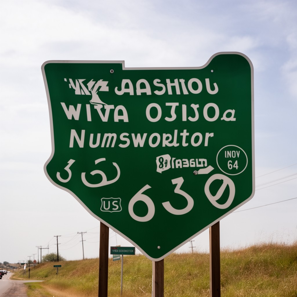 AI-generated illustration of AASHTO U.S. Route Numbering and Sign Policy