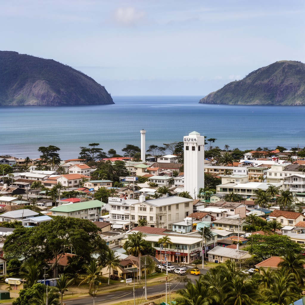 AI-generated illustration of Suva, Fiji
