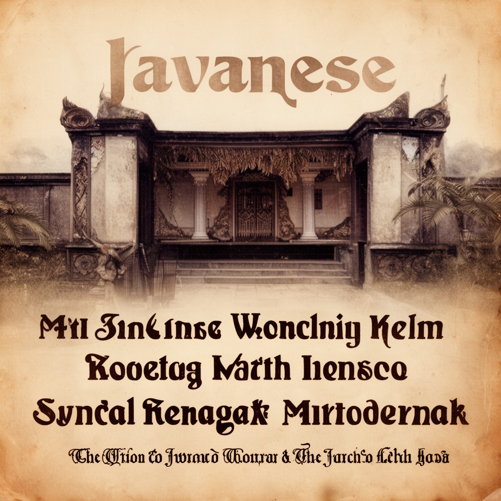 AI-generated illustration of Javanese