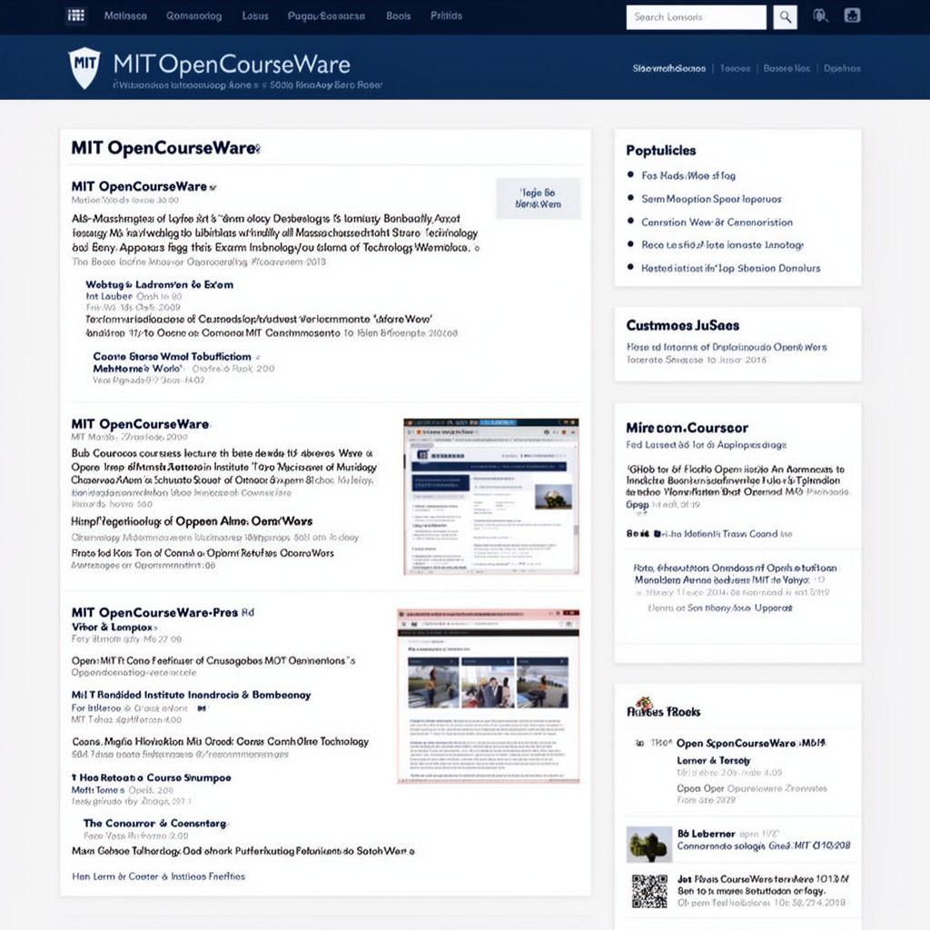AI-generated illustration of MIT OpenCourseWare
