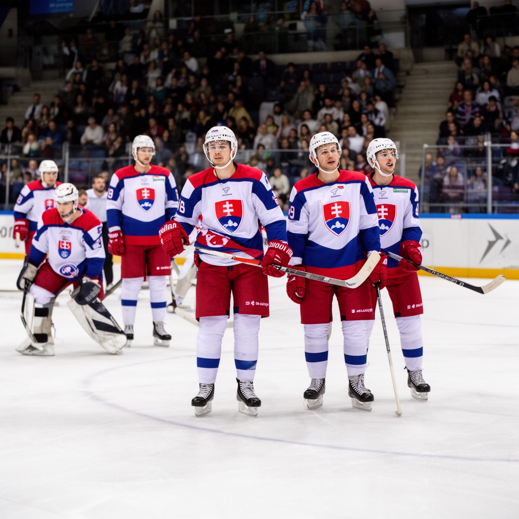 AI-generated illustration of Slovakia men's national ice hockey team