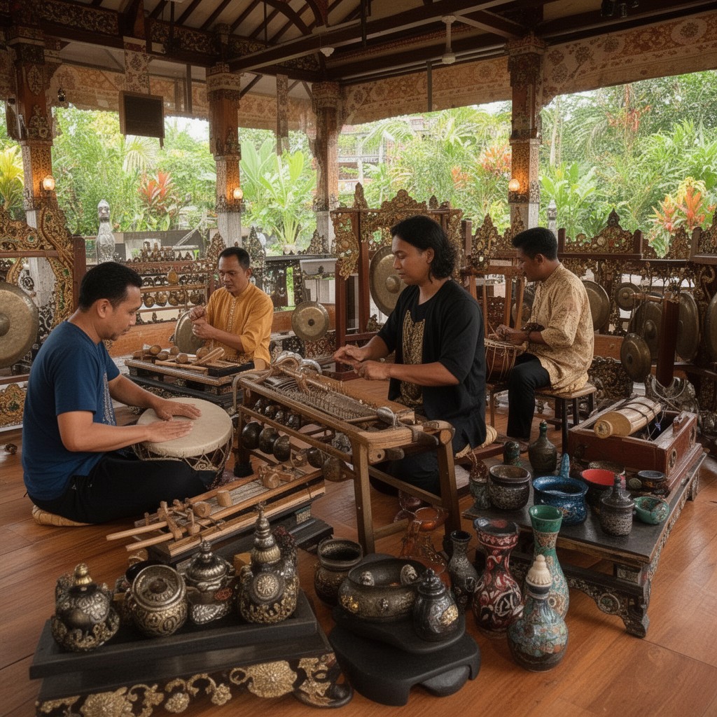 AI-generated illustration of Gamelan