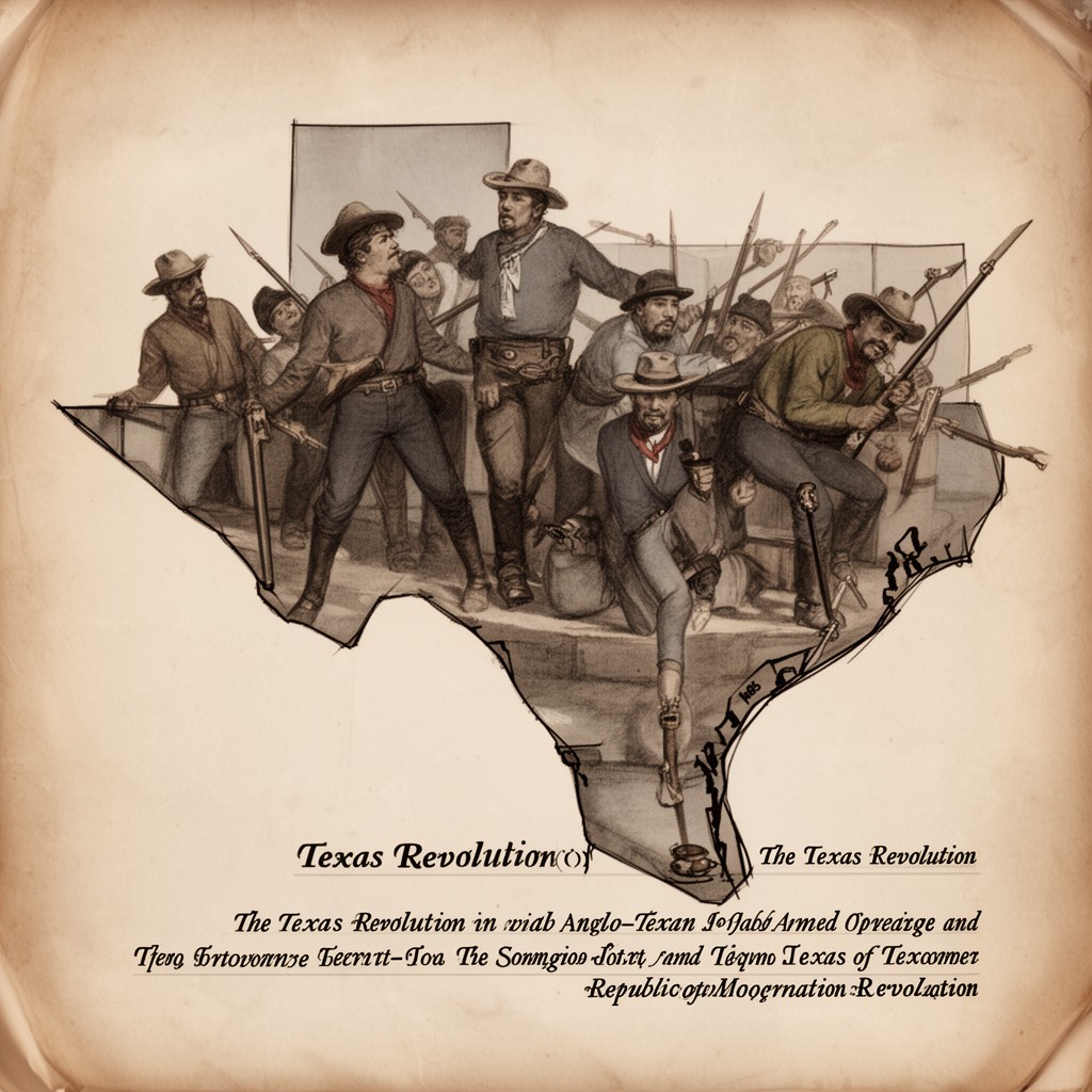 AI-generated illustration of Texas Revolution