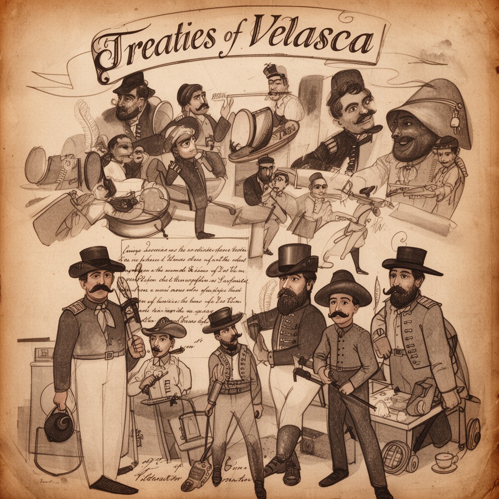 AI-generated illustration of Treaties of Velasco