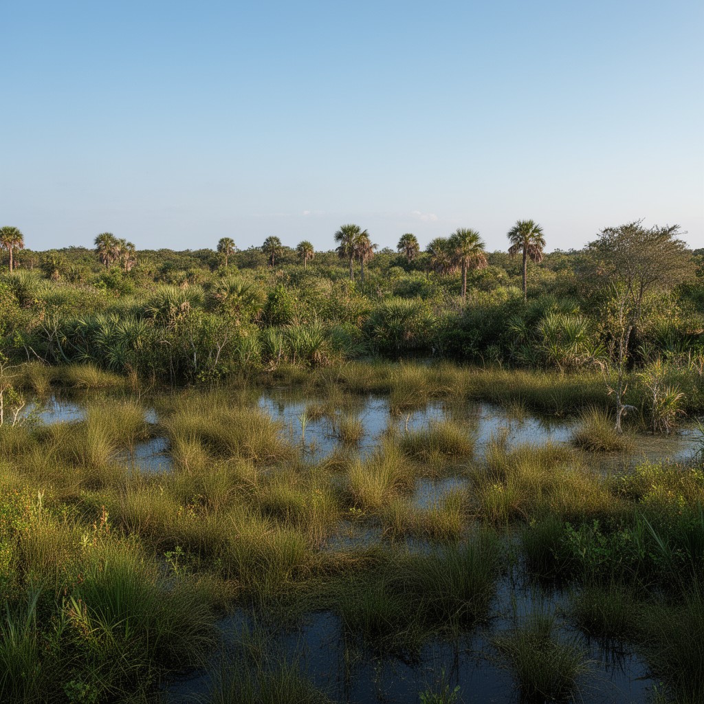AI-generated illustration of Greater Everglades ecosystem