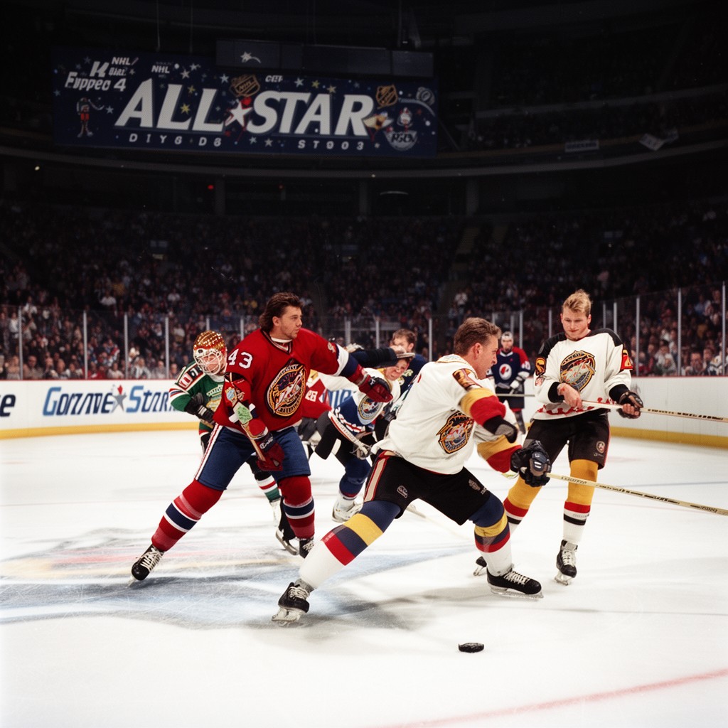 AI-generated illustration of NHL All-Star Game 1993
