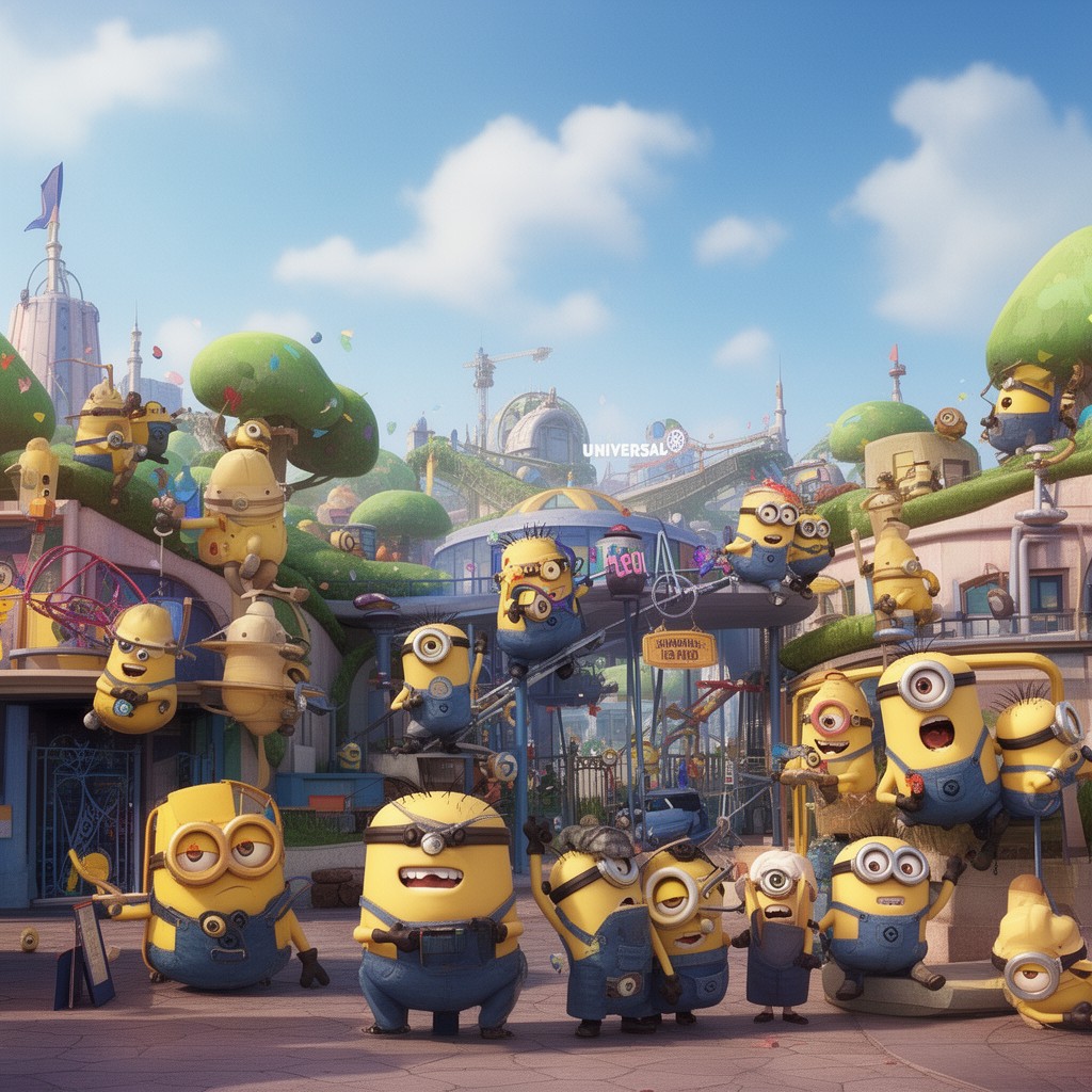 AI-generated illustration of Minion Land