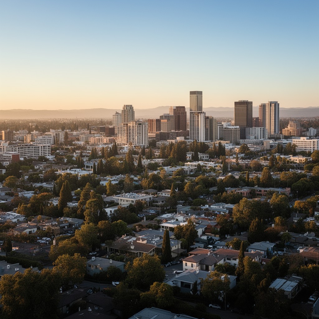 AI-generated illustration of Palo Alto, California