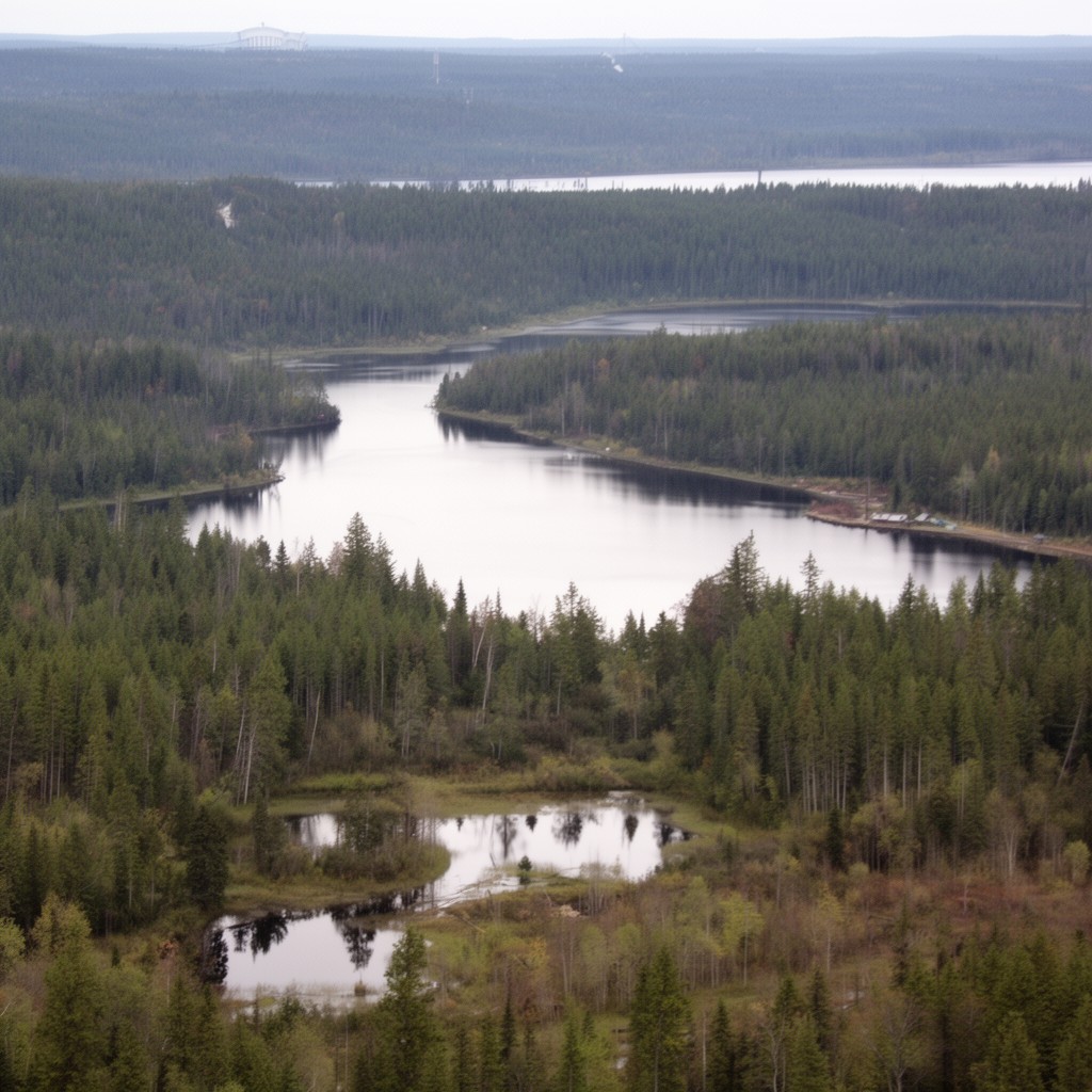 AI-generated illustration of Northern Ontario