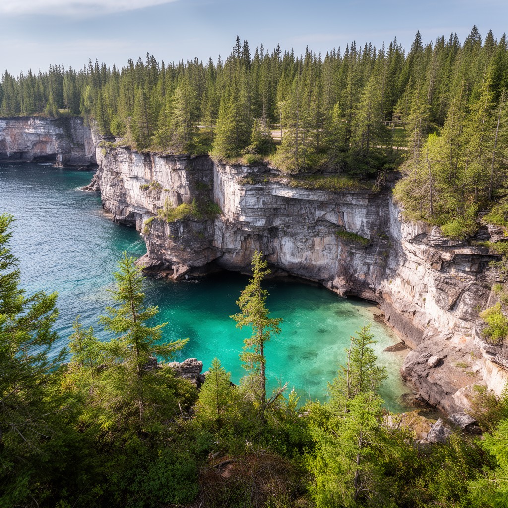 AI-generated illustration of Bruce Peninsula National Park