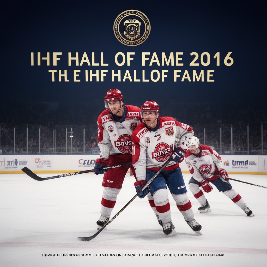 AI-generated illustration of IIHF Hall of Fame 2016