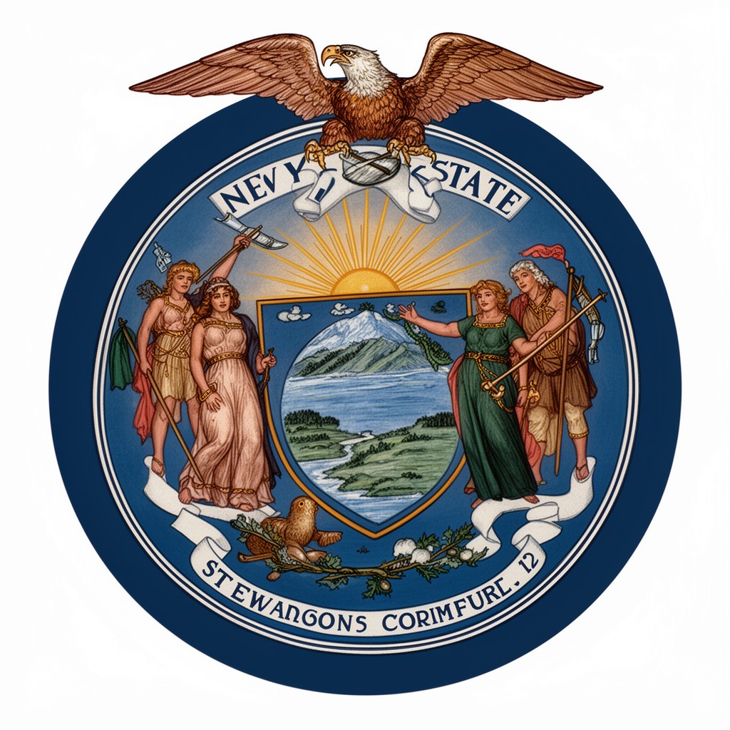 AI-generated illustration of New York State Seal
