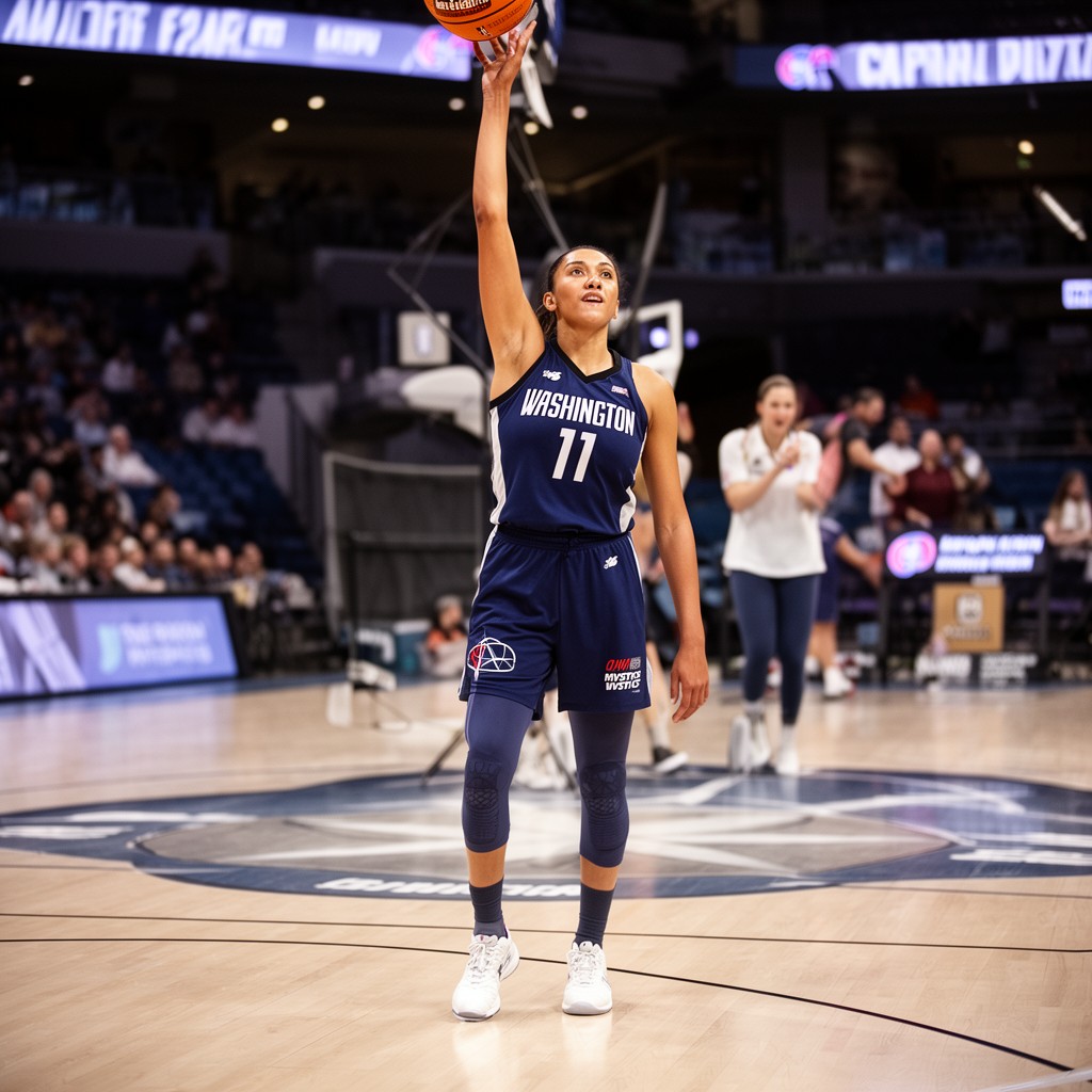 AI-generated illustration of Washington Mystics