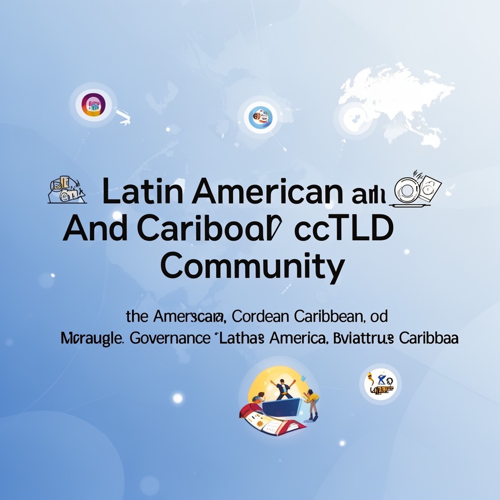AI-generated illustration of Latin American and Caribbean ccTLD community
