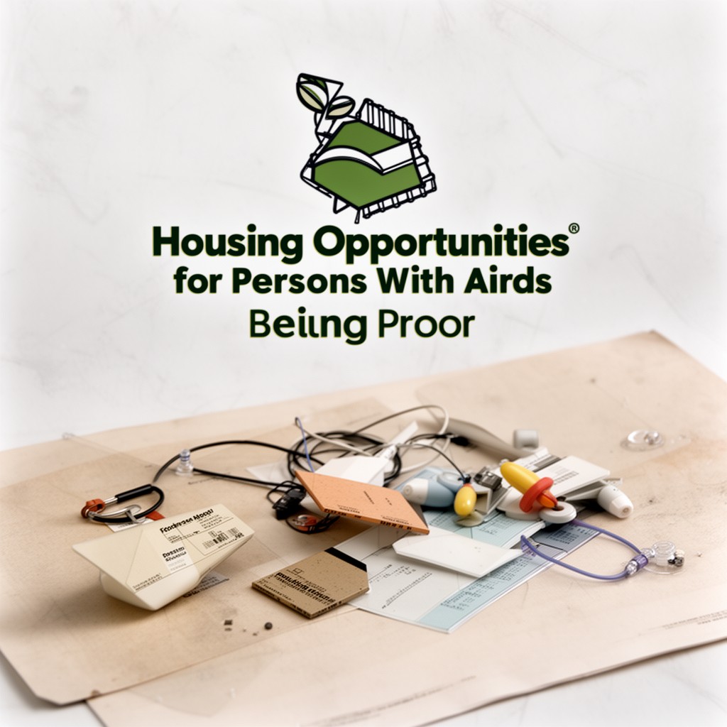 AI-generated illustration of Housing Opportunities for Persons With AIDS program