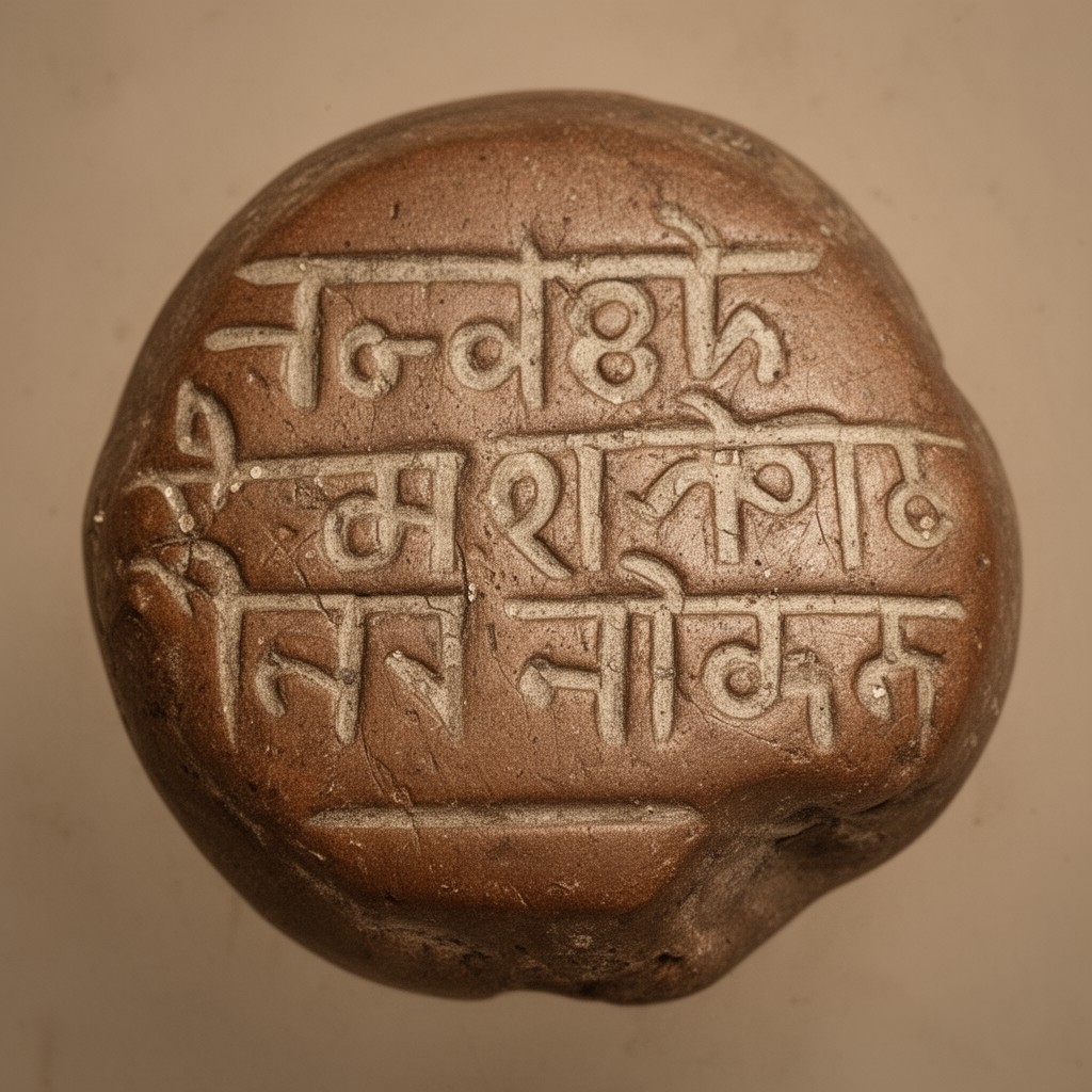 AI-generated illustration of Brahmi script
