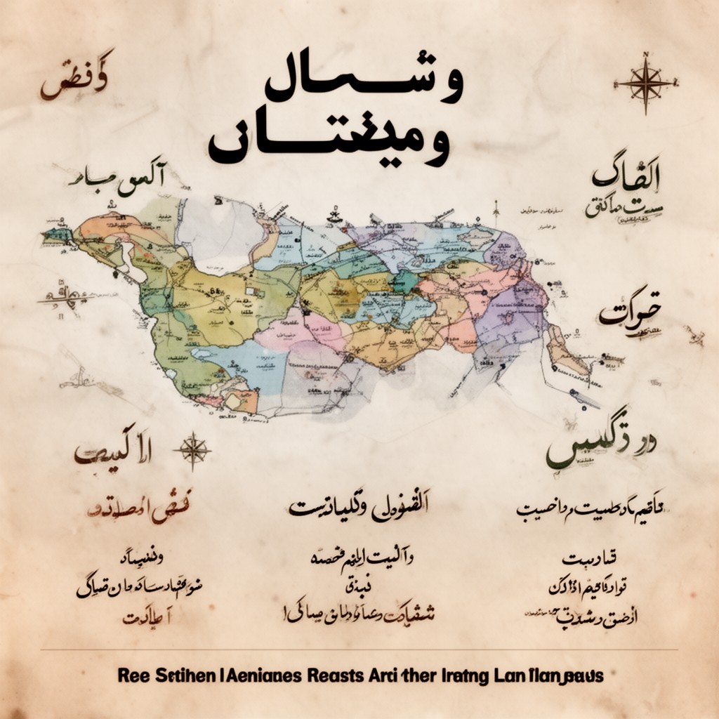 AI-generated illustration of Iranian languages