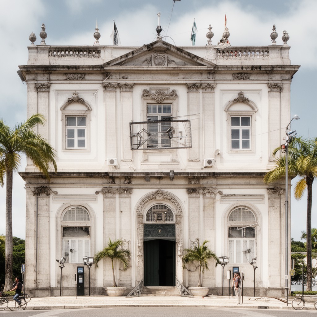 AI-generated illustration of Academia das Ciências de Lisboa