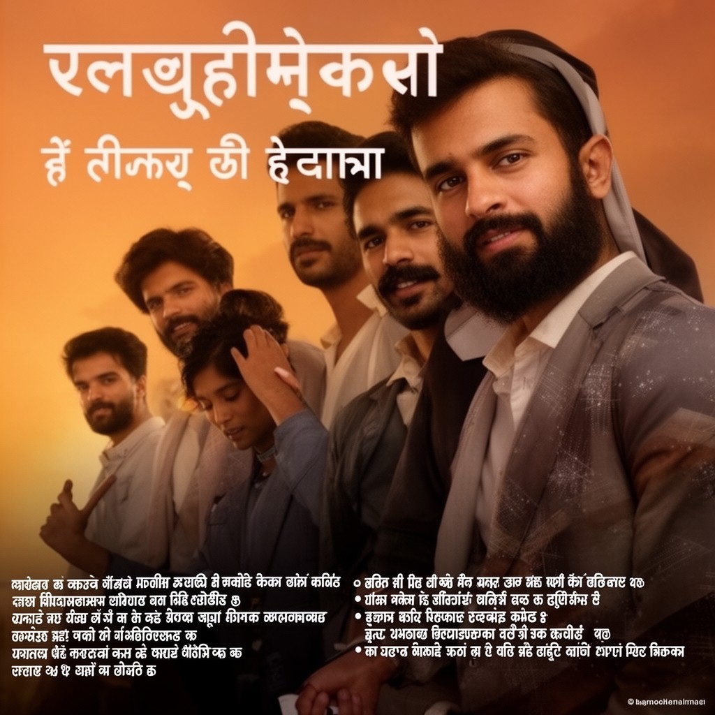 AI-generated illustration of Punjabi cinema