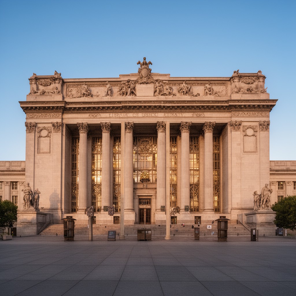 AI-generated illustration of Library of Congress