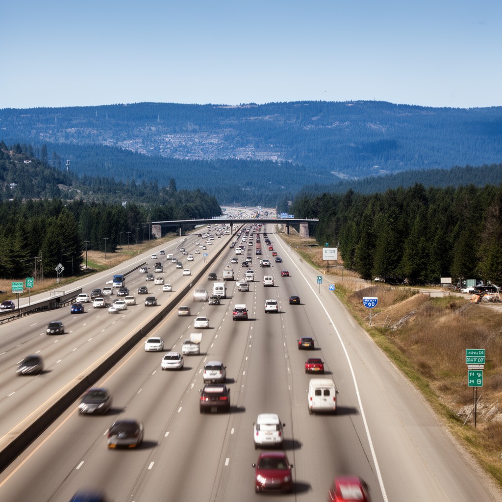 AI-generated illustration of Interstate 90