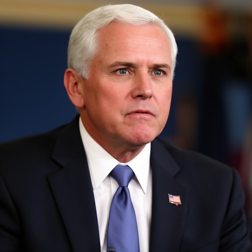 AI-generated illustration of Mike Pence