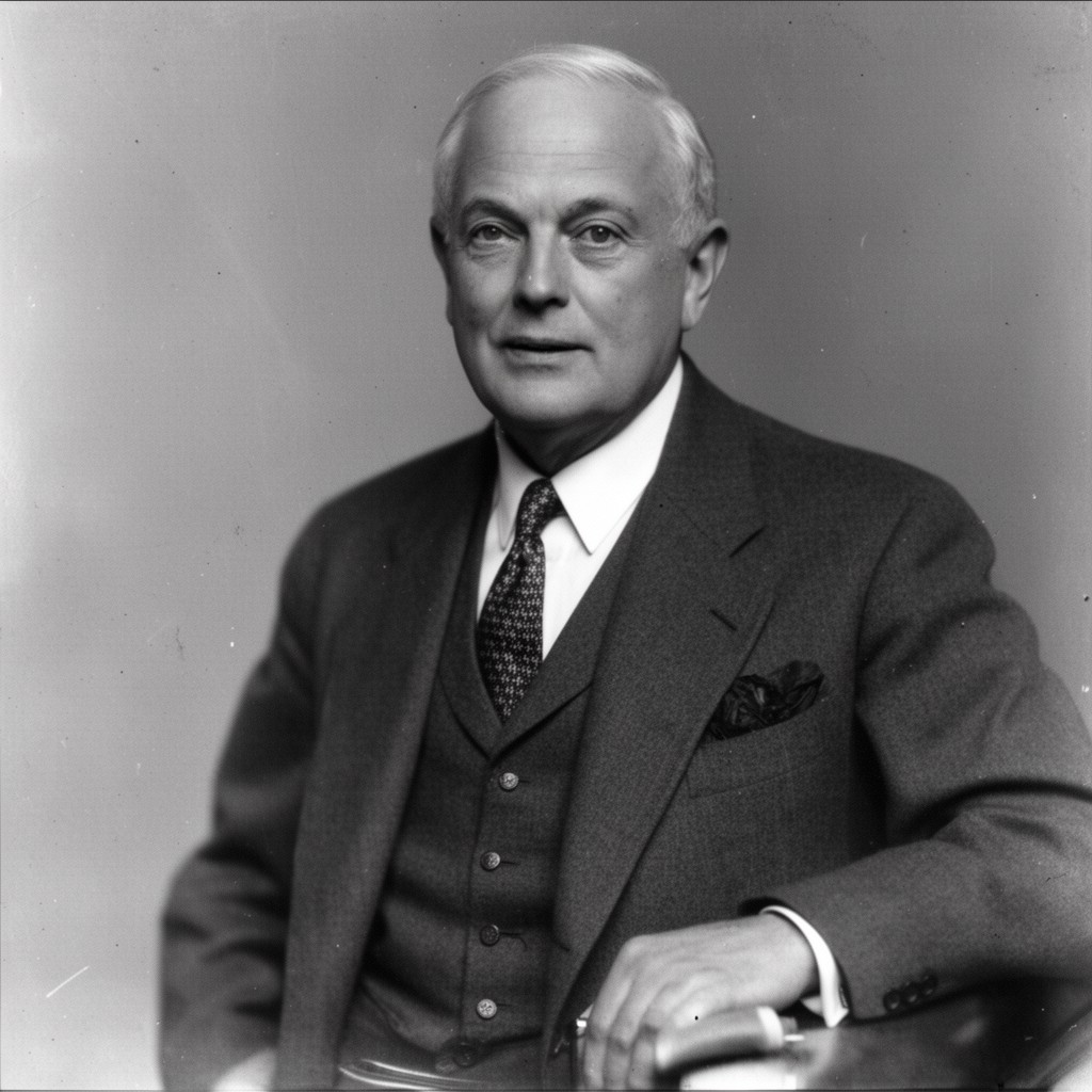 AI-generated illustration of Stanley Baldwin