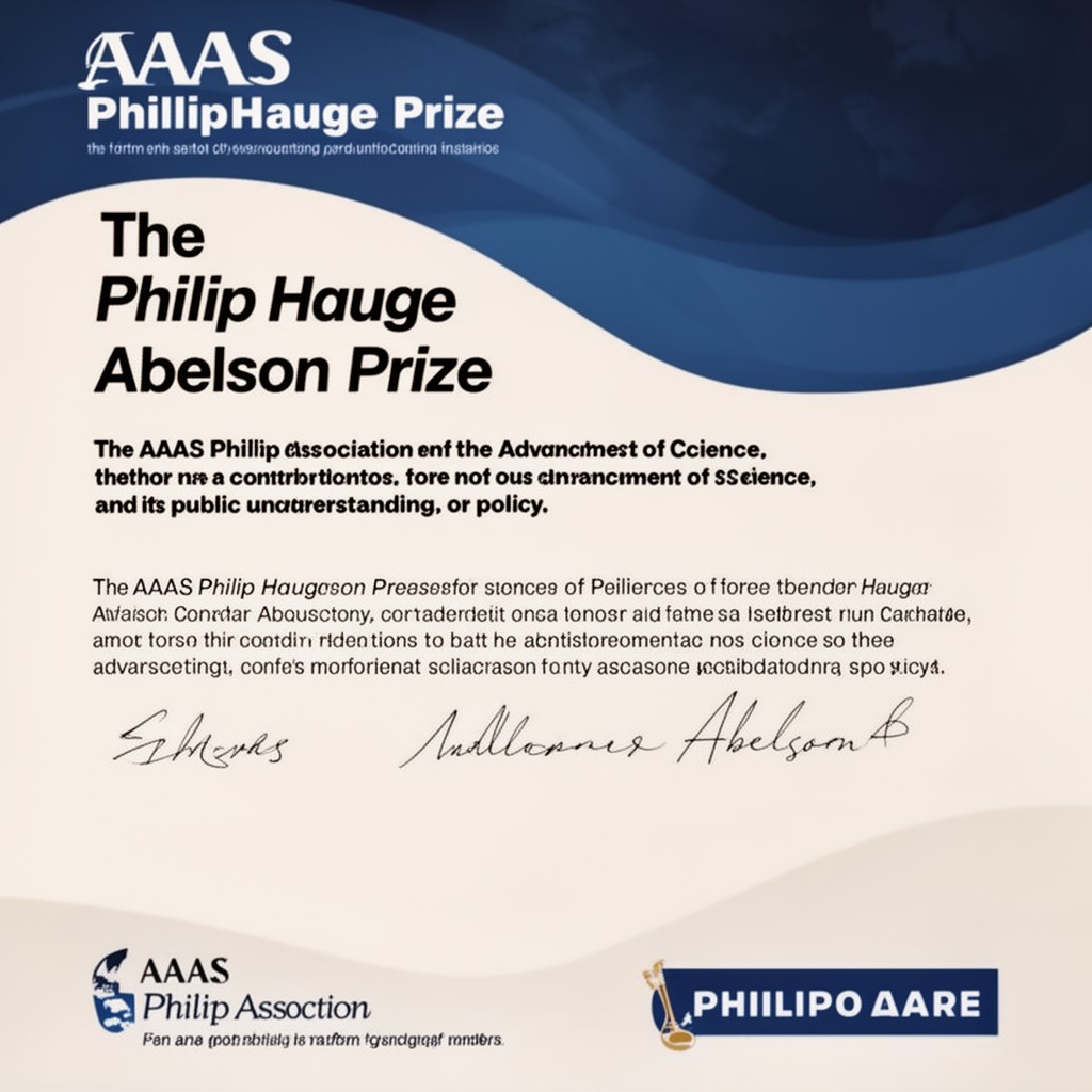 AI-generated illustration of AAAS Philip Hauge Abelson Prize