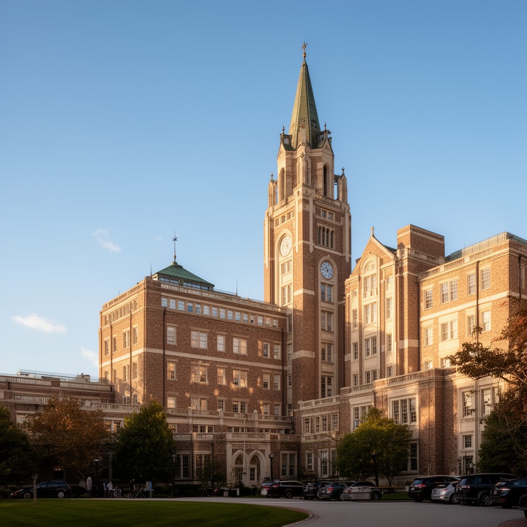 AI-generated illustration of McLean Hospital