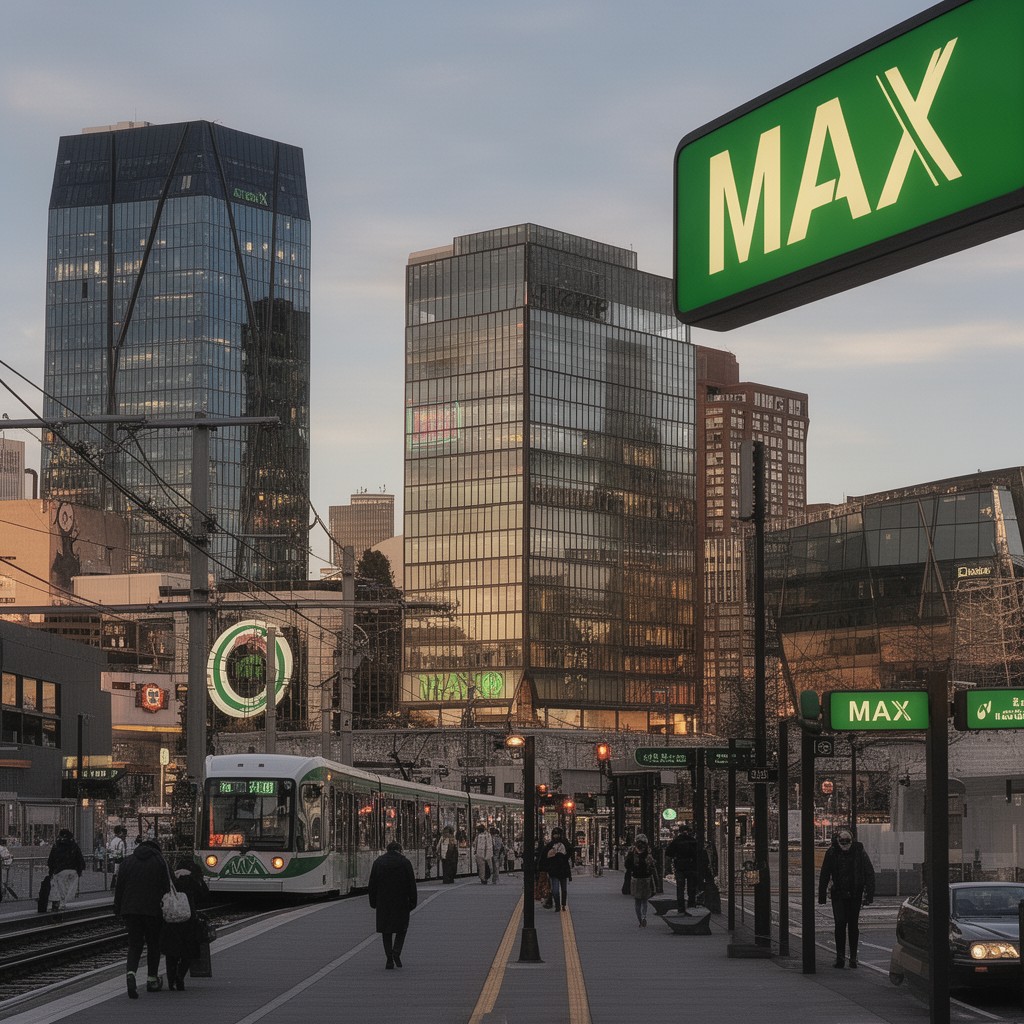 AI-generated illustration of MAX Green Line