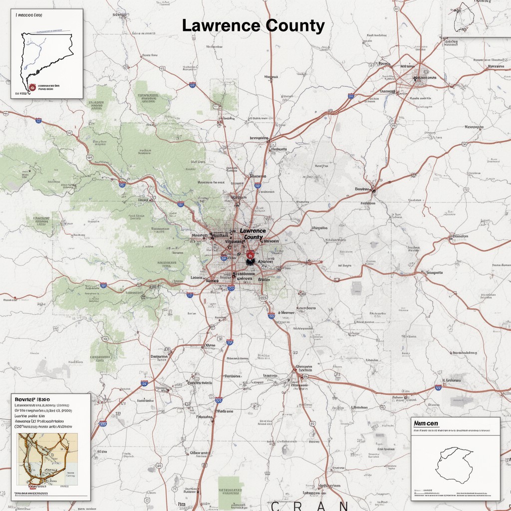 AI-generated illustration of Lawrence County