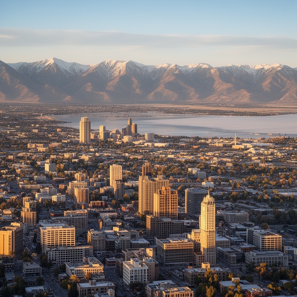 AI-generated illustration of Salt Lake City