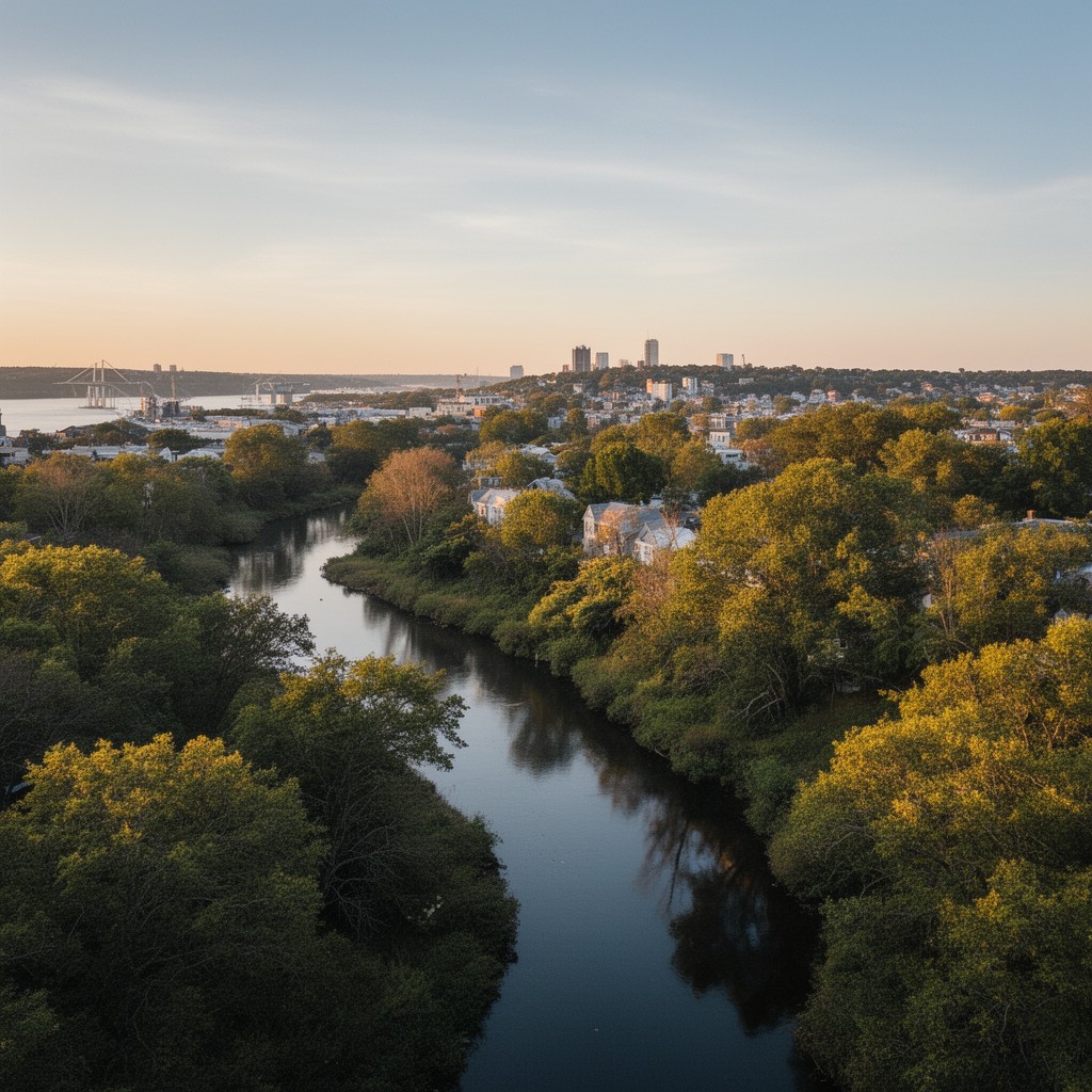 AI-generated illustration of Saugus River