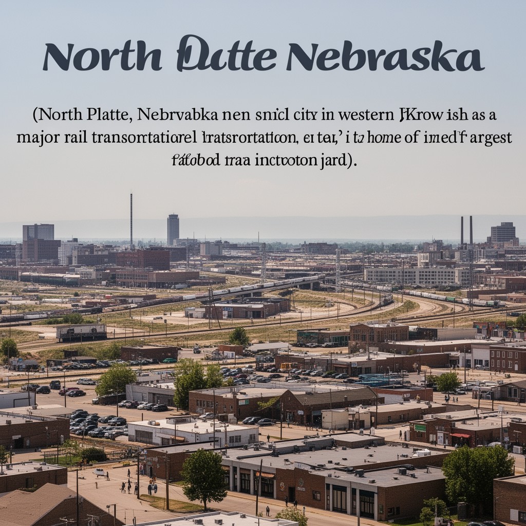 AI-generated illustration of North Platte, Nebraska