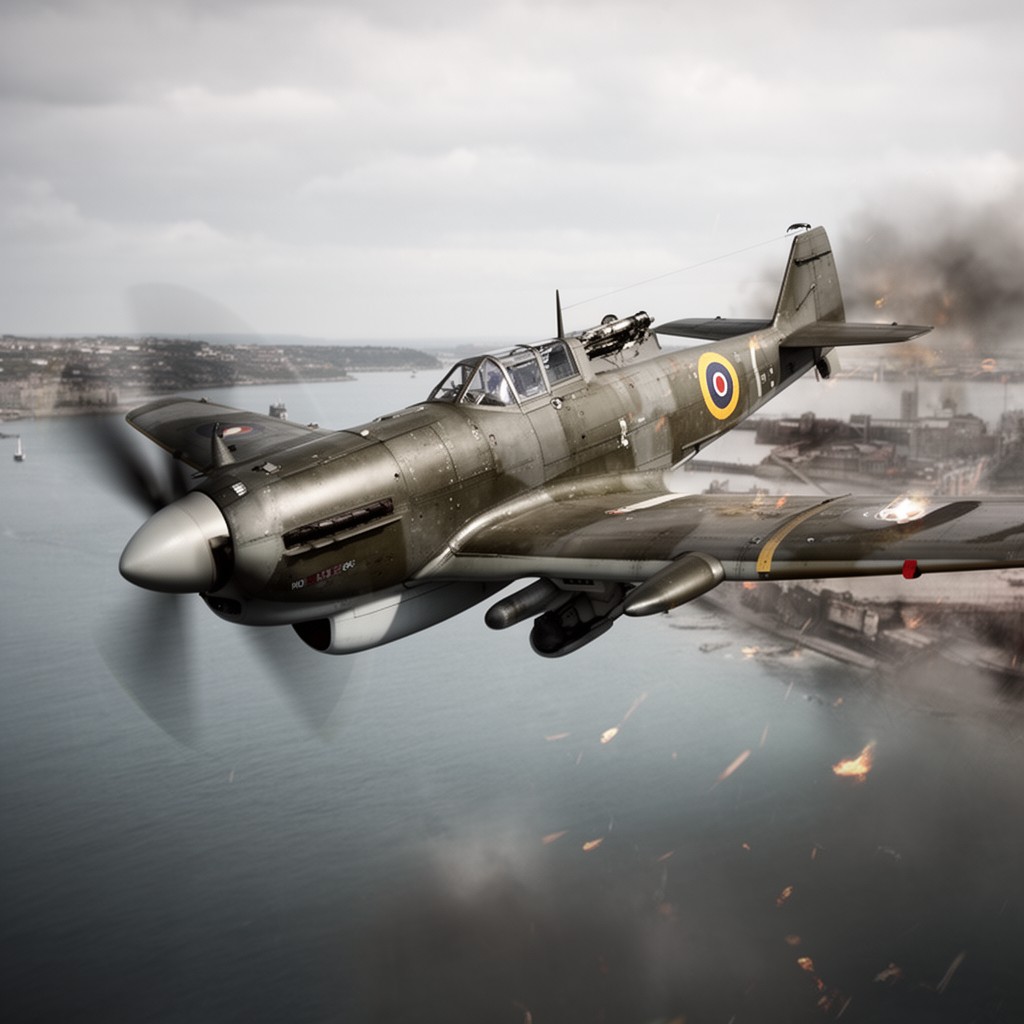 AI-generated illustration of Hawker Typhoon