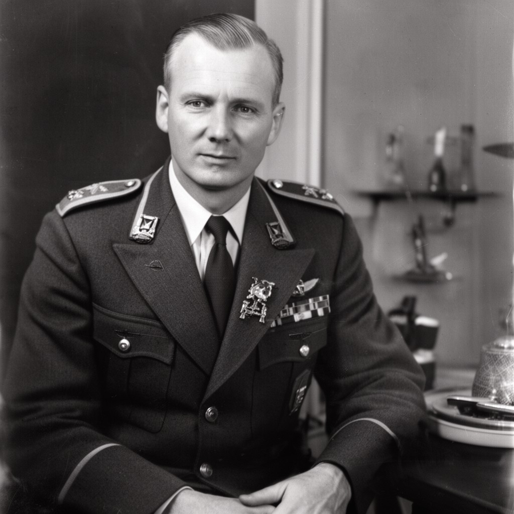 AI-generated illustration of Air Marshal Sir Roderic Hill