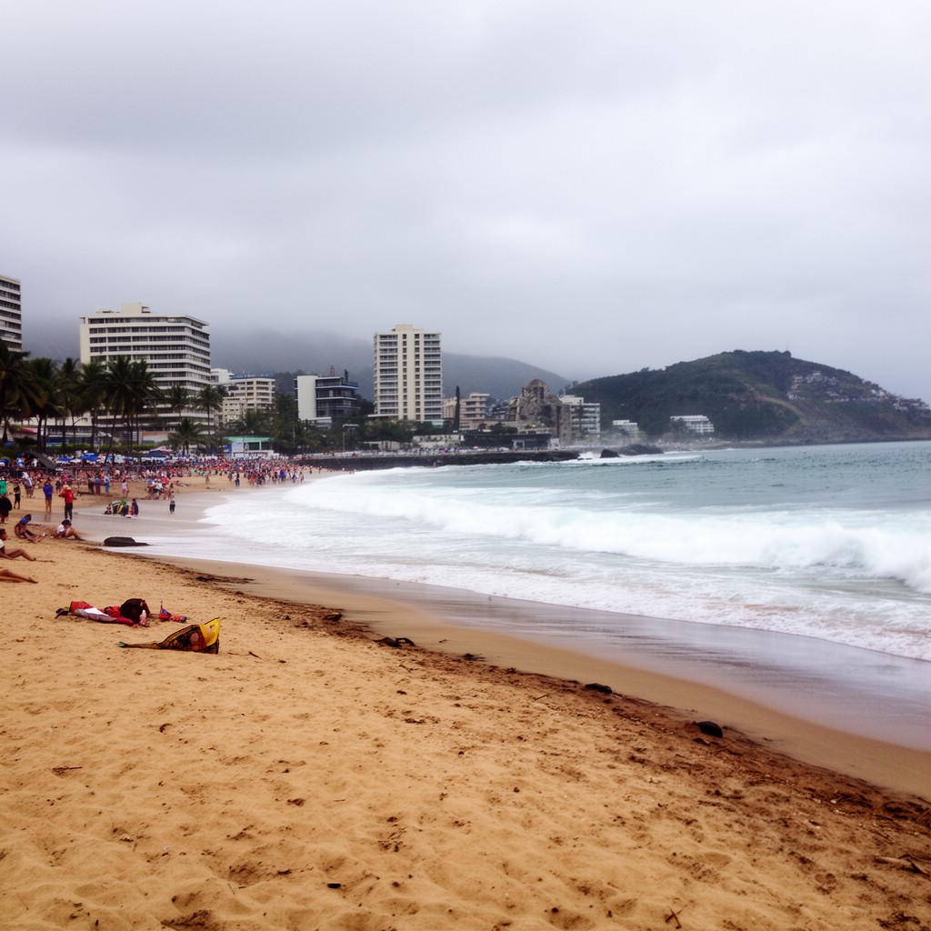 AI-generated illustration of Condado Beach
