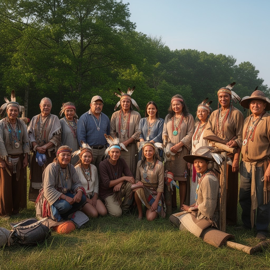 AI-generated illustration of Mohegan tribe