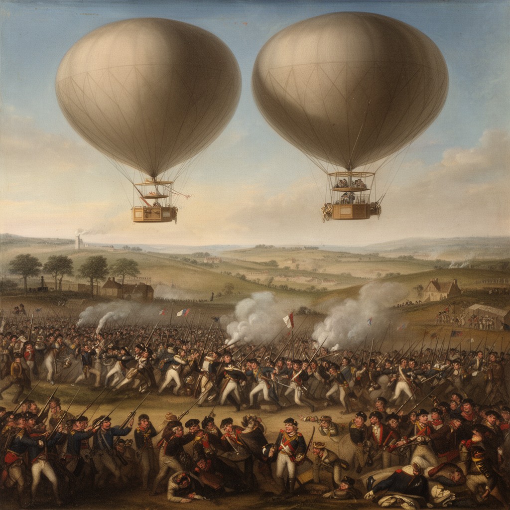 AI-generated illustration of Battle of Fleurus (1794)