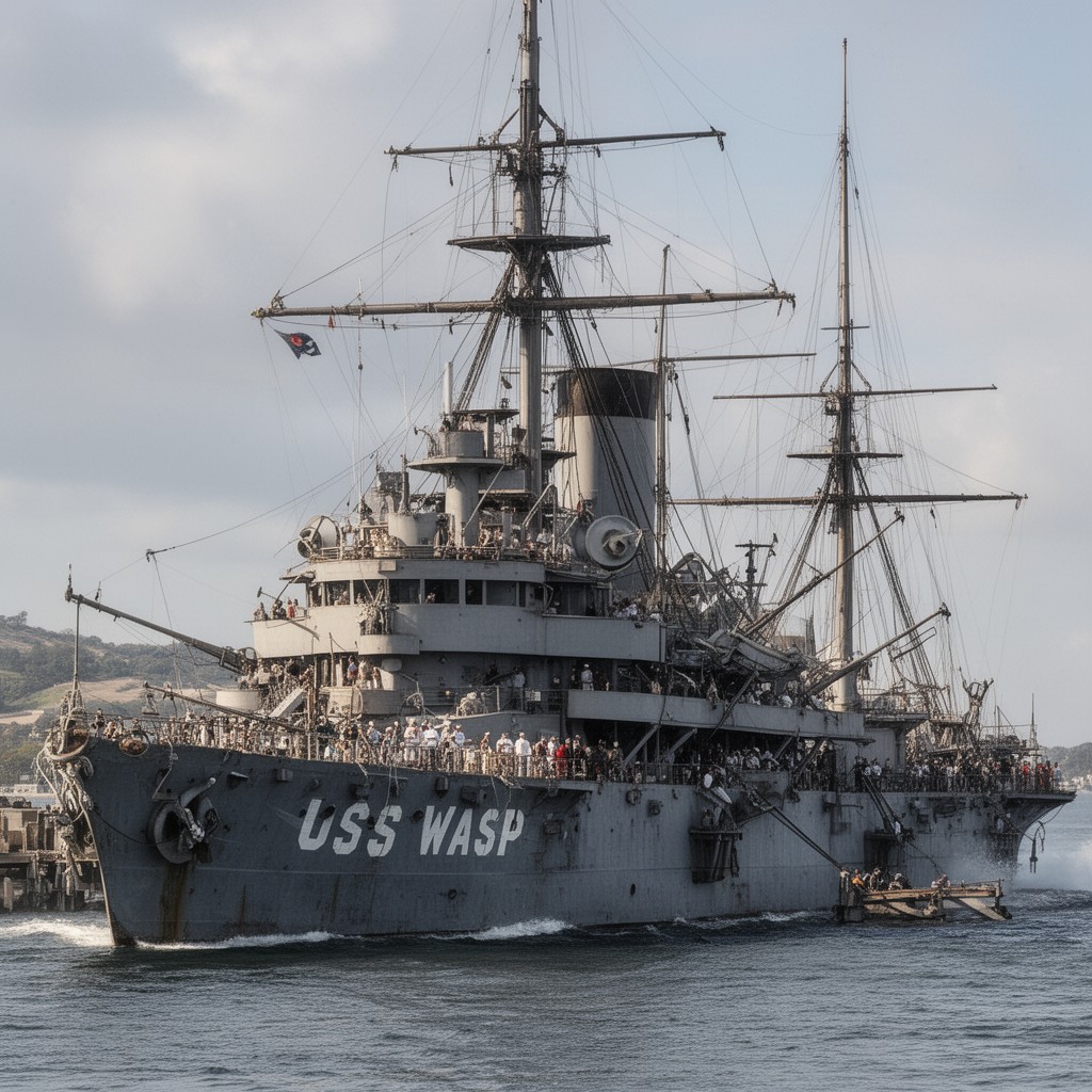 AI-generated illustration of USS Wasp