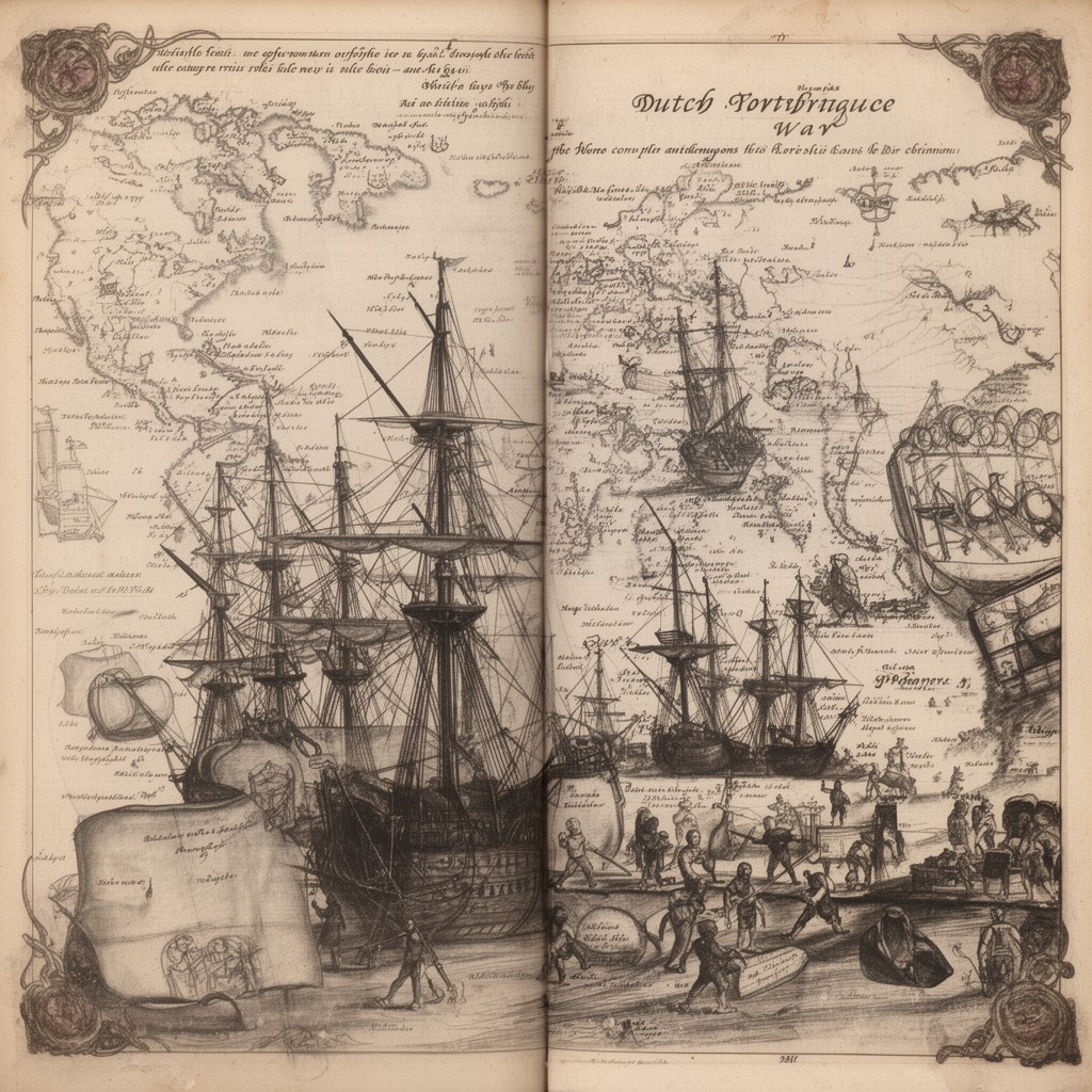 AI-generated illustration of Dutch–Portuguese War