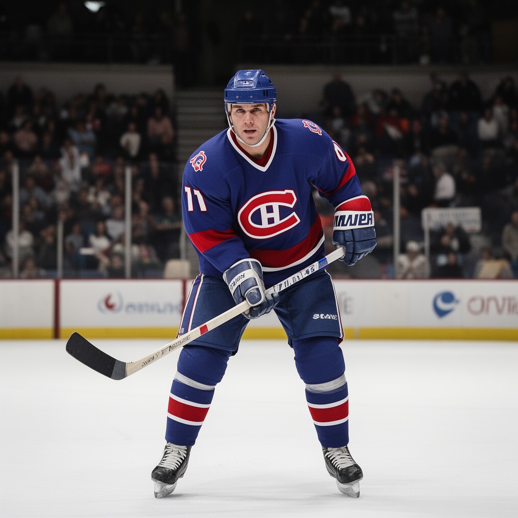 AI-generated illustration of Jean Béliveau