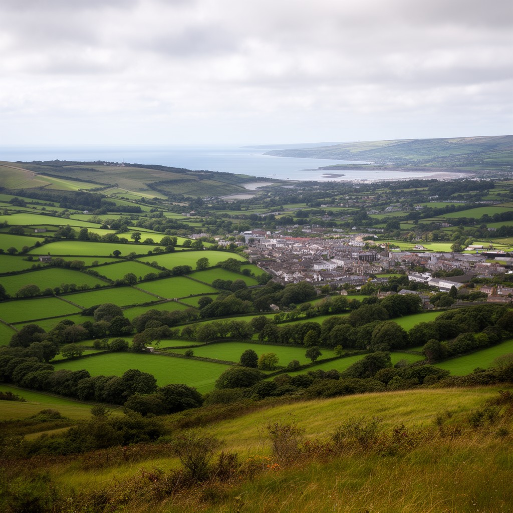 AI-generated illustration of Carmarthenshire