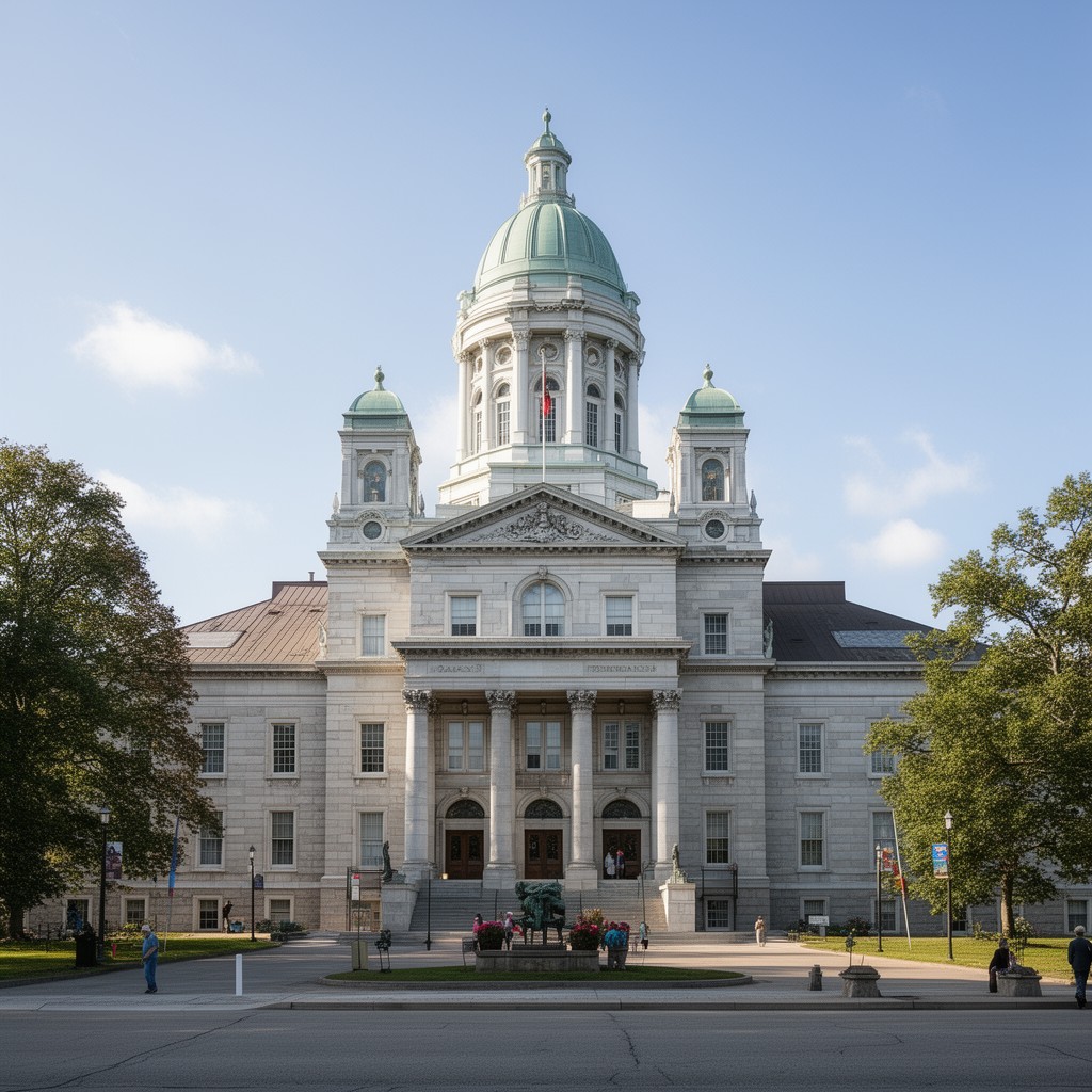 AI-generated illustration of Maine State House
