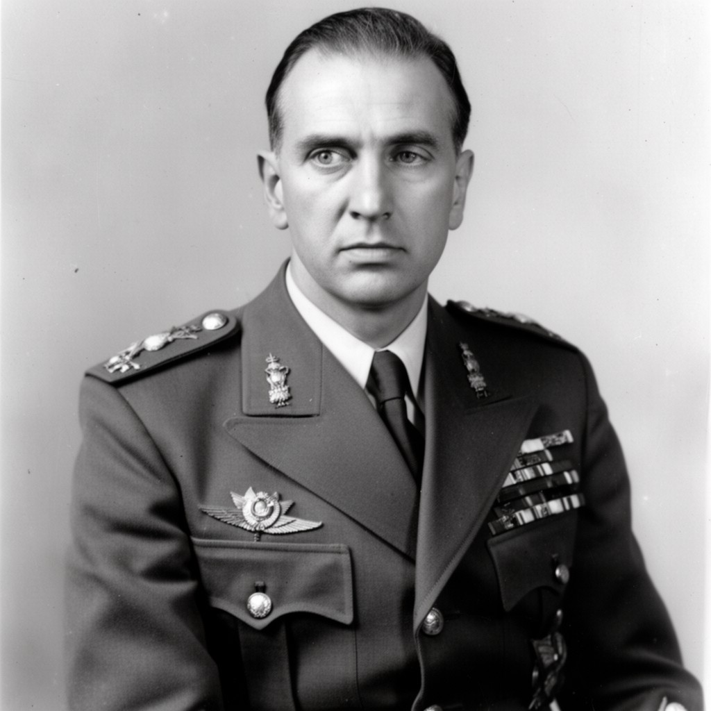 AI-generated illustration of François Darlan