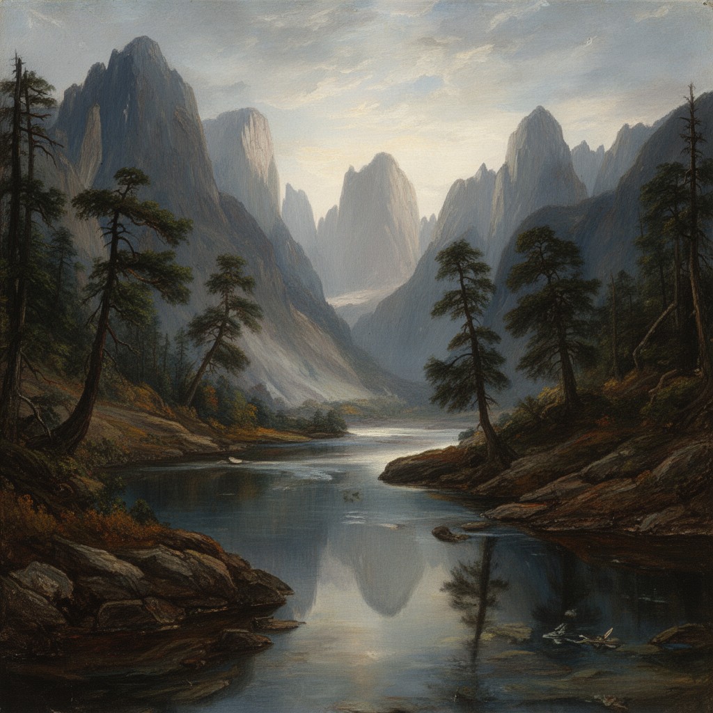 AI-generated illustration of American Romanticism