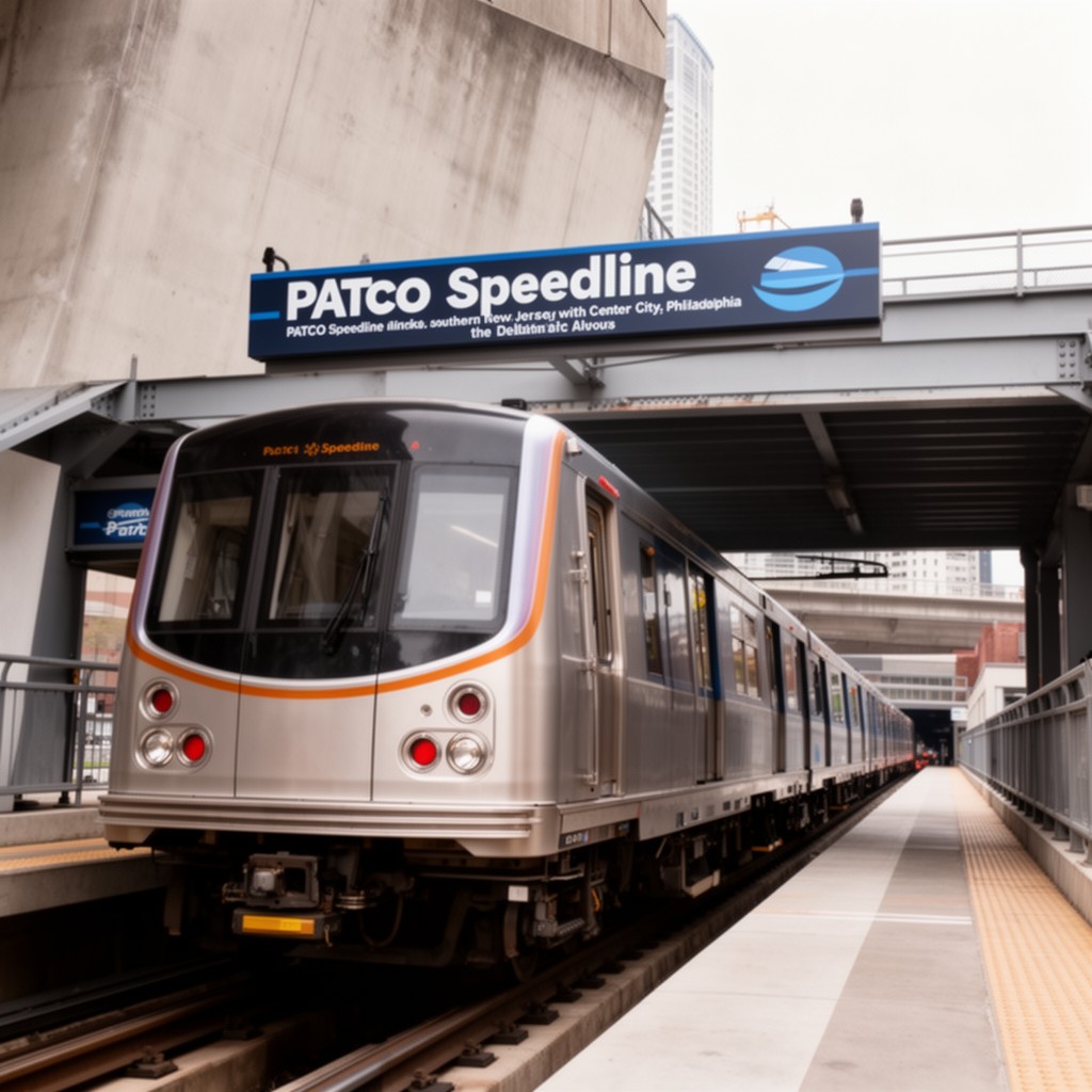 AI-generated illustration of PATCO Speedline