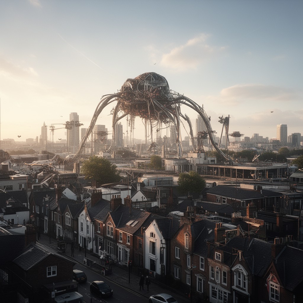 AI-generated illustration of Woking